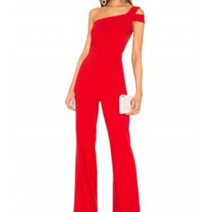 Likely Maxon Red One Shoulder Jumpsuit 4